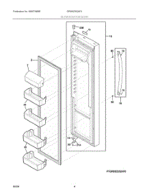 03 - Refrigerator Door parts for Electrolux Refrigerator GRSS2352AF4 from AppliancePartsPros.com
