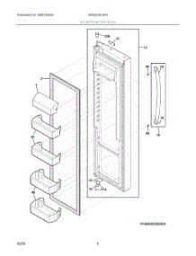 03 - Refrigerator Door parts for Electrolux Refrigerator GRSS2352AF5 from AppliancePartsPros.com