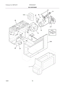 09 - Ice Container parts for Electrolux Refrigerator GRSS2352AF7 from AppliancePartsPros.com