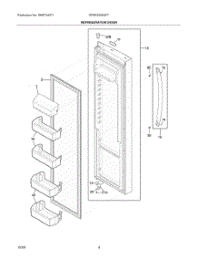 03 - Refrigerator Door parts for Electrolux Refrigerator GRSS2352AF7 from AppliancePartsPros.com