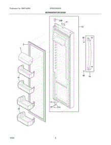 03 - Refrigerator Door parts for Electrolux Refrigerator GRSS2352AF8 from AppliancePartsPros.com