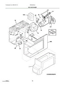 09 - Ice Container parts for Electrolux Refrigerator GRSS2652AD0 from AppliancePartsPros.com