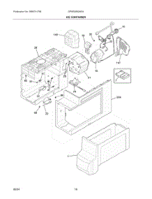 09 - Ice Container parts for Electrolux Refrigerator GRSS2652AD4 from AppliancePartsPros.com