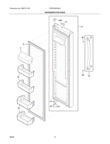 03 - Refrigerator Door parts for Electrolux Refrigerator GRSS2652AD4 from AppliancePartsPros.com