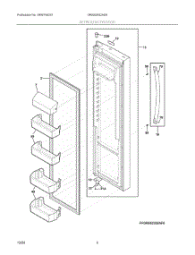 03 - Refrigerator Door parts for Electrolux Refrigerator GRSS2652AD6 from AppliancePartsPros.com