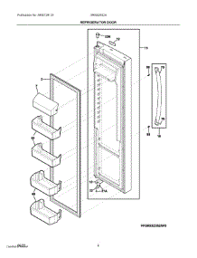 03 - Refrigerator Door parts for Electrolux Refrigerator GRSS2652AF0 from AppliancePartsPros.com