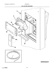 08 - Ice & Water Dispenser parts for Electrolux Refrigerator GRSS2652AF0 from AppliancePartsPros.com