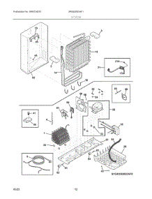07 - System parts for Electrolux Refrigerator GRSS2652AF1 from AppliancePartsPros.com