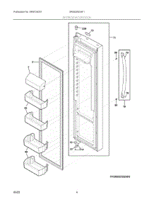 03 - Refrigerator Door parts for Electrolux Refrigerator GRSS2652AF1 from AppliancePartsPros.com