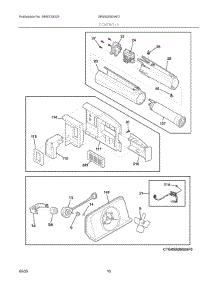 06 - Controls parts for Electrolux Refrigerator GRSS2652AF2 from AppliancePartsPros.com