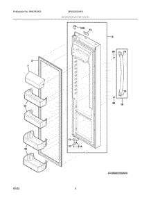 03 - Refrigerator Door parts for Electrolux Refrigerator GRSS2652AF4 from AppliancePartsPros.com