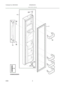 02 - Freezer Door parts for Electrolux Refrigerator GRSS2652AF4 from AppliancePartsPros.com