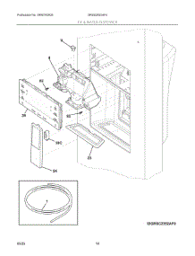 08 - Ice & Water Dispenser parts for Electrolux Refrigerator GRSS2652AF4 from AppliancePartsPros.com