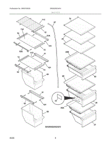 05 - Shelves parts for Electrolux Refrigerator GRSS2652AF4 from AppliancePartsPros.com