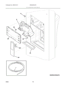 08 - Ice & Water Dispenser parts for Electrolux Refrigerator GRSS2652AF5 from AppliancePartsPros.com