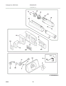 06 - Controls parts for Electrolux Refrigerator GRSS2652AF6 from AppliancePartsPros.com