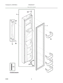 02 - Freezer Door parts for Electrolux Refrigerator GRSS2652AF7 from AppliancePartsPros.com