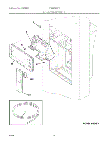 08 - Ice & Water Dispenser parts for Electrolux Refrigerator GRSS2652AF9 from AppliancePartsPros.com