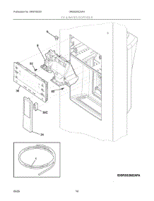 08 - Ice & Water Dispenser parts for Electrolux Refrigerator GRSS2652AFA from AppliancePartsPros.com