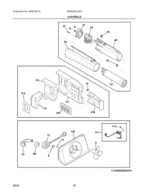 06 - Controls parts for Electrolux Refrigerator GRSS2652AFG from AppliancePartsPros.com