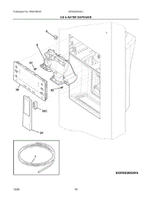 08 - Ice & Water Dispenser parts for Electrolux Refrigerator GRSS2652AFJ from AppliancePartsPros.com