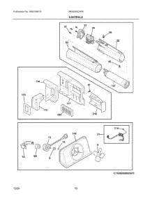 06 - Controls parts for Electrolux Refrigerator GRSS2652AFK from AppliancePartsPros.com