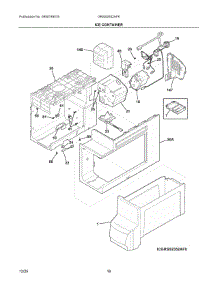 09 - Ice Container parts for Electrolux Refrigerator GRSS2652AFK from AppliancePartsPros.com
