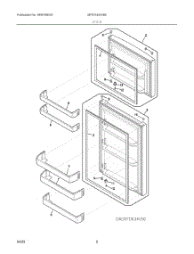 02 - Door parts for Electrolux Refrigerator GRTE1834VB0 from AppliancePartsPros.com