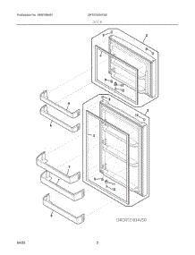 02 - Door parts for Electrolux Refrigerator GRTE1834VS0 from AppliancePartsPros.com