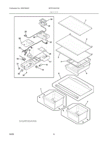 04 - Shelves parts for Electrolux Refrigerator GRTE1834VS0 from AppliancePartsPros.com