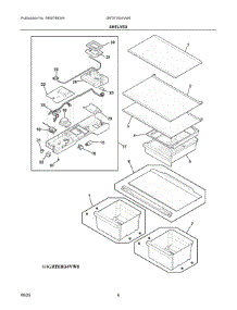 04 - Shelves parts for Electrolux Refrigerator GRTE1834VW0 from AppliancePartsPros.com