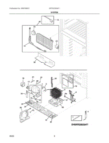 05 - System parts for Electrolux Refrigerator GRTE2055AF1 from AppliancePartsPros.com