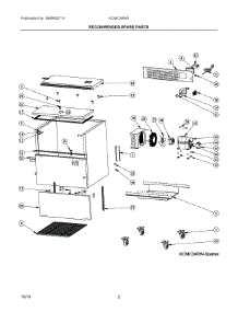 02 - Recommended Spare Parts parts for Electrolux KCMC34RW from AppliancePartsPros.com