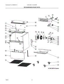 02 - Recommended Spare Parts parts for Electrolux KCMC49RW from AppliancePartsPros.com