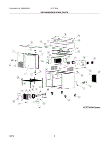 02 - Recommended Spare Parts parts for Electrolux KCPT506 from AppliancePartsPros.com