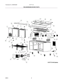 02 - Recommended Spare Parts parts for Electrolux KCPT729 from AppliancePartsPros.com