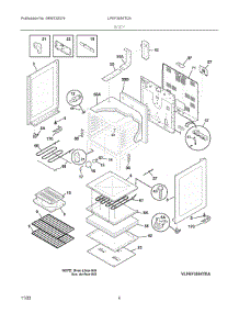 03 - Body parts for Electrolux Range LFEF3054TDS from AppliancePartsPros.com