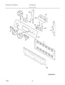 02 - Backguard parts for Electrolux Range LFEF3054TDS from AppliancePartsPros.com