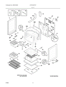 03 - Body parts for Electrolux Range LFEF3054TDT from AppliancePartsPros.com