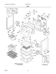 03 - Body parts for Electrolux Range LFEF3054TFK from AppliancePartsPros.com