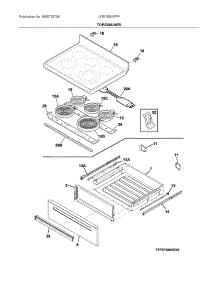 Top / Drawer parts for Electrolux Range LFEF3054TFP from AppliancePartsPros.com