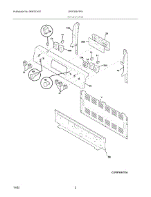 02 - Backguard parts for Electrolux Range LFEF3054TFS from AppliancePartsPros.com