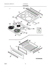 04 - Top / Drawer parts for Electrolux Range LFEH3054UFC from AppliancePartsPros.com