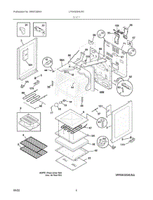 03 - Body parts for Electrolux Range LFEH3054UFE from AppliancePartsPros.com