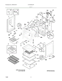 03 - Body parts for Electrolux Range LFEH3054UFF from AppliancePartsPros.com