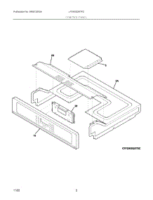 02 - Control Panel parts for Electrolux LFEW3026TFD from AppliancePartsPros.com