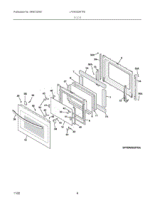 04 - Door parts for Electrolux LFEW3026TFE from AppliancePartsPros.com