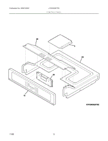 02 - Control Panel parts for Electrolux LFEW3026TFE from AppliancePartsPros.com