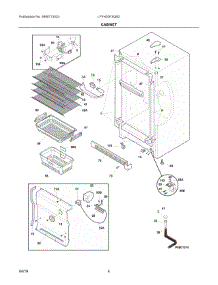 03 - Cabinet parts for Electrolux Freezer LFFH20F3QM2 from AppliancePartsPros.com