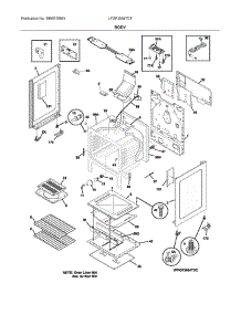 Body parts for Electrolux Range LFGF3054TDF from AppliancePartsPros.com